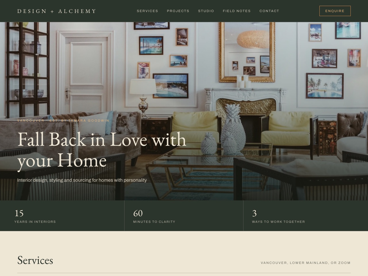 designandalchemy.com homepage