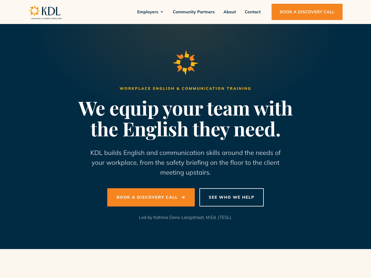 kdlconsulting.org homepage